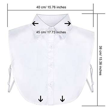 Elevate Your Style with SATINIOR 3-Piece Detachable Fake Collar Set