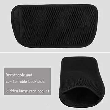 Travel Money Belt RFID Blocking Waist Wallet Waterproof Hidden Stash for Men Women, Under Clothes Passport Holder with 10 Credit Card Sleeves, Black