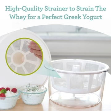 Euro Cuisine GY50 Greek Yogurt Maker - Strain Yogurt Easily
