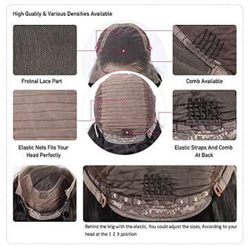 Hair Loose Deep Wave Human Hair Lace Front Wig for Black Women