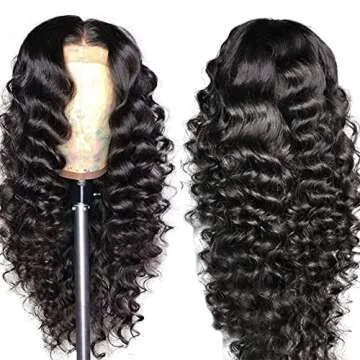 Hair Loose Deep Wave Human Hair Lace Front Wig for Black Women