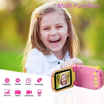 hyleton Kids Video Camera 1080P Digital Camcorder