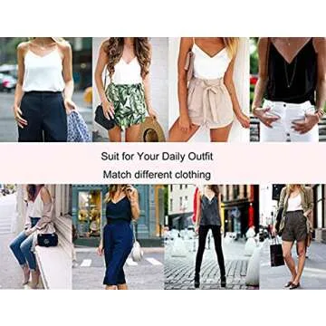 AUQCO Silk V-Neck Tank Top for Women - Elegant & Soft Sleeveless