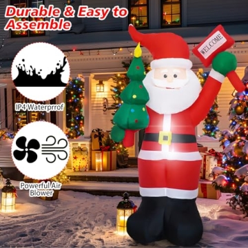 Inflatable Santa Claus 6 FT for Christmas Decor