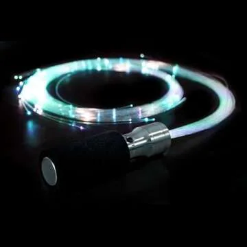 FiberFlies Pixelwhip rev4 6' fiber optic dance whip w/ 360 rotation