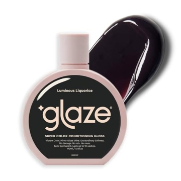 Glaze Super Gloss - Dark Brown/Black Hair Tinted Moisturizer for Vibrant Color & Shine