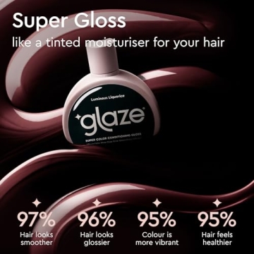 Glaze Super Gloss for Dark Brown Black Hair Color Boost
