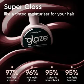 Glaze Super Gloss for Dark Brown Black Hair Color Boost