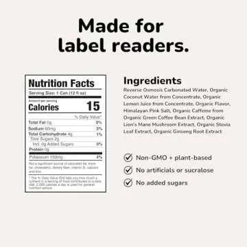 NOOMA - Performance Energy Drink - Pre Workout Drink - Nootropics, Adaptogens + Electrolytes - 120mg Clean Caffeine, 15 Calories & 2g Sugar - Variety Pack -12 Pack -12oz ea.