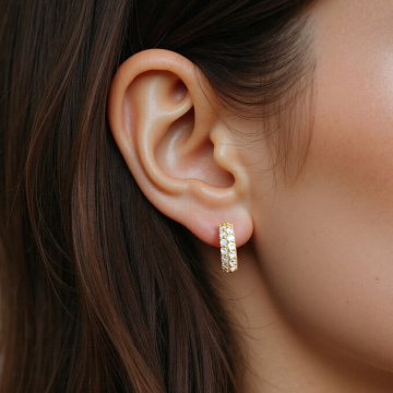 Diamond Hoop Earrings in 14K Gold for Women - Wang Jewelry | Fine Jewelry For Every Day & Luxury Gifts - Wang Jewelry