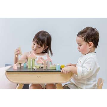 PlanToys 40-Piece Eco-Friendly Wooden Block Set