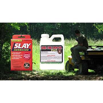 Whitetail Institute Slay Selective Broad-Leaf Weed Control Herbicide Specifically Developed for Deer Food Plots, 4 Ounces (1 Acre)
