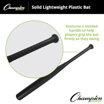 Champion Sports Lightweight Whiffle Ball Bat - Safe & Durable