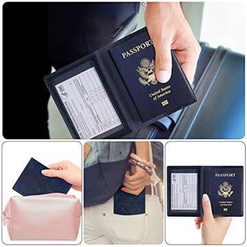 JISONCASE Passport Holder - Lightweight Travel Wallet for All