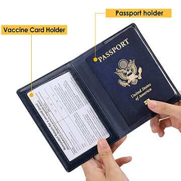 JISONCASE Passport Holder - Lightweight Travel Wallet for All