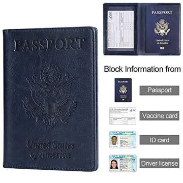 JISONCASE Passport Holder - Lightweight Travel Wallet for All