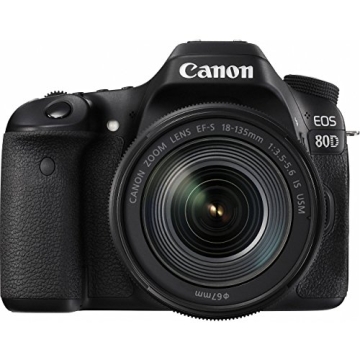 Canon EOS 80D Digital SLR Camera with 18-135mm Lens