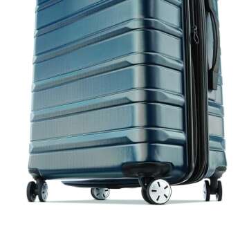 Samsonite Omni 2 Hardside Expandable Luggage with Spinner Wheels, Checked-Large 28-Inch, Nova Teal