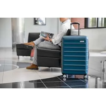 Samsonite Omni 2 Hardside Expandable Luggage with Spinner Wheels, Checked-Large 28-Inch, Nova Teal