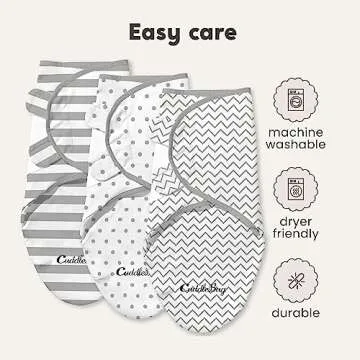 CuddleBug Baby Swaddle Blanket Set – Soft & Safe for Infants