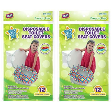 Mighty Clean Baby Disposable Toilet Seat Covers - 12 Pack
