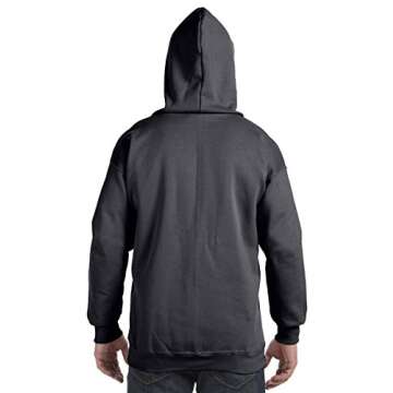 Hanes Men's Full Zip Ultimate Heavyweight Hoodie, Deep Royal, Large