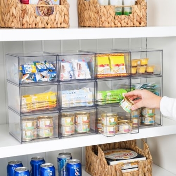 Vtopmart Clear Stackable Storage Drawers - Home Organization Solution