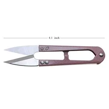 DEEINN 4.1inch Sewing Scissors(pack of 3) Yarn Thread Cutter Small Snips Trimming Nipper - Great for Stitch, Mini DIY Supplies (Multicolored-3)