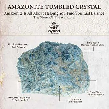 AYANA Amazonite Crystal Necklace - Passionately Crafted from Ethically Sourced Crystals and Healing Stones - Genuine, Handmade Healing Crystals Pendant Necklace for Women