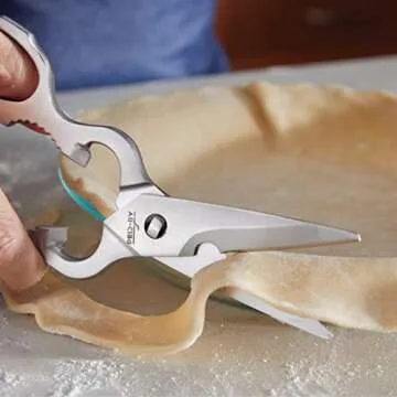All-Clad Tools and Accessories Stainless Steel Kitchen Scissors 7.5 Inch Kitchen Tools, Kitchen Hacks Silver