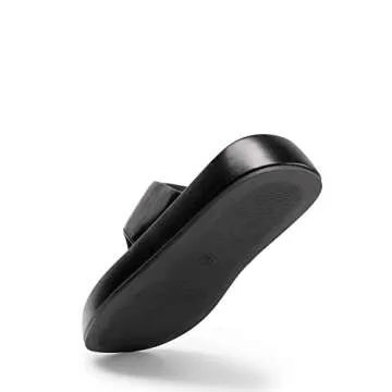 DREAM PAIRS Women Thong Platform Sandals Y2K Comfort Cute Slides Soft Flatform Flip Flop Sandals for Summer Beach SDPW2351W Black Size 6