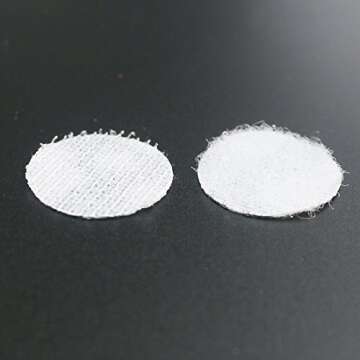 Orgrimmar 1100pcs (550 Pair Sets) 20mm Diameter Sticky Back Coins Hook & Loop Self Adhesive Dots with Waterproof Sticky Glue Coins Tapes White