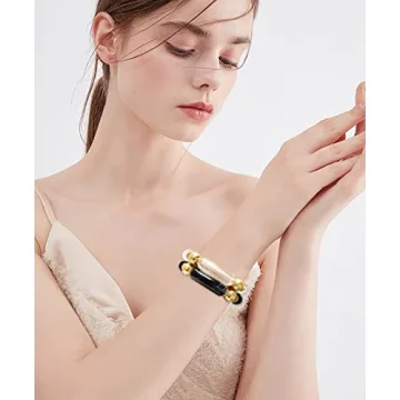 LALAPPLE Gold Plated Beaded Bracelets for Women