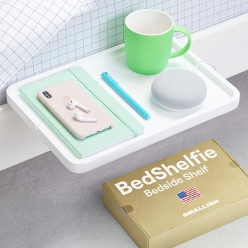 BedShelfie Bedside Shelf for Small Spaces and Dorms