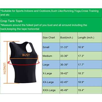 Shop NELEUS Women's Athletic Crop Tank Tops for Comfort