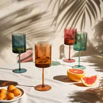 Unbreakable Acrylic Wine Glasses for Outdoor Enjoyment | Set of 4