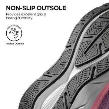 NORTIV 8 Women's Walking Shoes Cushion Comfortable ActiveBreeze Running Tennis Shoes Non-Slip Workout Gym Sports Athletic Breathable Fashion Sneakers,Size 9.5,Purple,SNWS248W