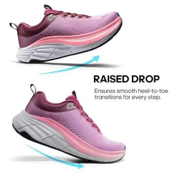 NORTIV 8 Women's Walking Shoes Cushion Comfortable ActiveBreeze Running Tennis Shoes Non-Slip Workout Gym Sports Athletic Breathable Fashion Sneakers,Size 9.5,Purple,SNWS248W