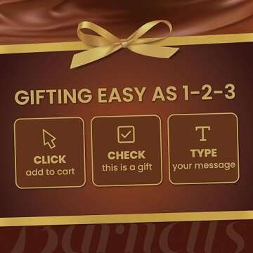 5 Valentines Chocolate Biscotti Gift Box, Gourmet Cookie Gift Basket for Food Delivery, Fancy Cookies Gift Ideas for Women, Men, Wife Girlfriend