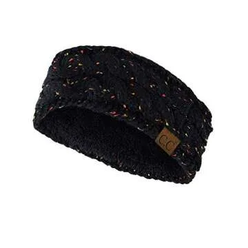 C.C Soft Stretch Warm Cable Knit Ear Warmer Headband
