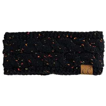 C.C Soft Stretch Warm Cable Knit Ear Warmer Headband