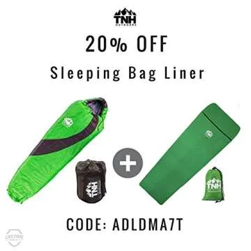 TNH Outdoors Lightweight Mummy Sleeping Bag for All Seasons