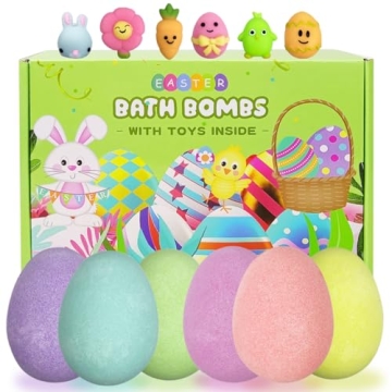 Jofan Easter Bath Bombs with Surprise Toys for Kids