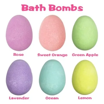 Jofan Easter Bath Bombs with Surprise Toys for Kids