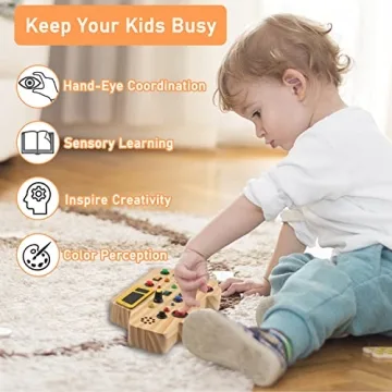 Bestbase Montessori Busy Board Toys for Toddlers 3+