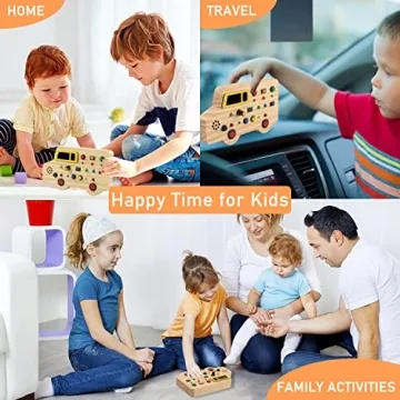 Bestbase Montessori Busy Board Toys for Toddlers 3+