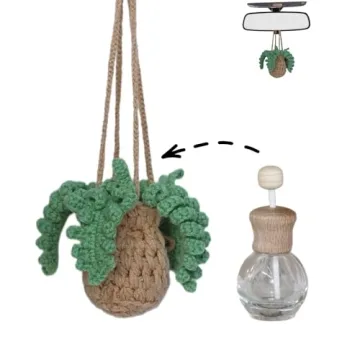 Stylish Crochet Car Air Freshener & Fragrance Diffuser