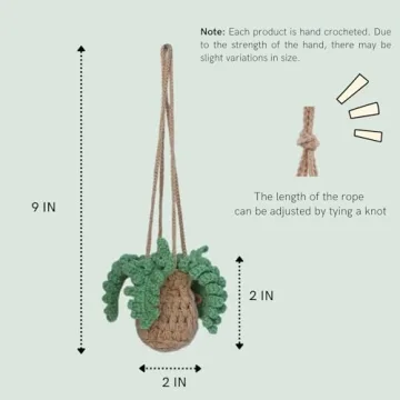 Charming Crochet Car Air Freshener & Diffuser