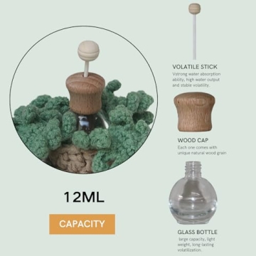 Charming Crochet Car Air Freshener & Diffuser