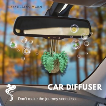 Charming Crochet Car Air Freshener & Diffuser